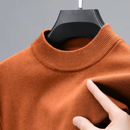 Greenwich Men's Stretch Mock-Neck Jumper