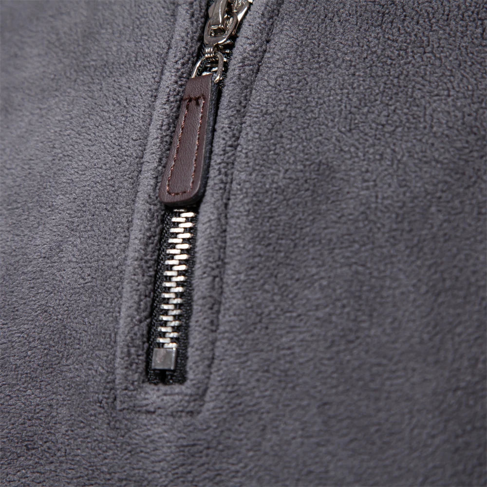 Putney Men's Polar Fleece Quarter-Zip Pullover
