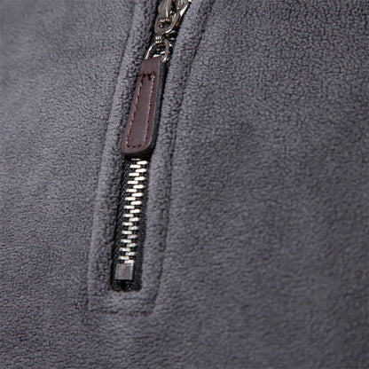 Putney Men's Polar Fleece Quarter-Zip Pullover