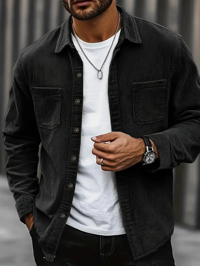Lucca Men's Corduroy Shirt Jacket