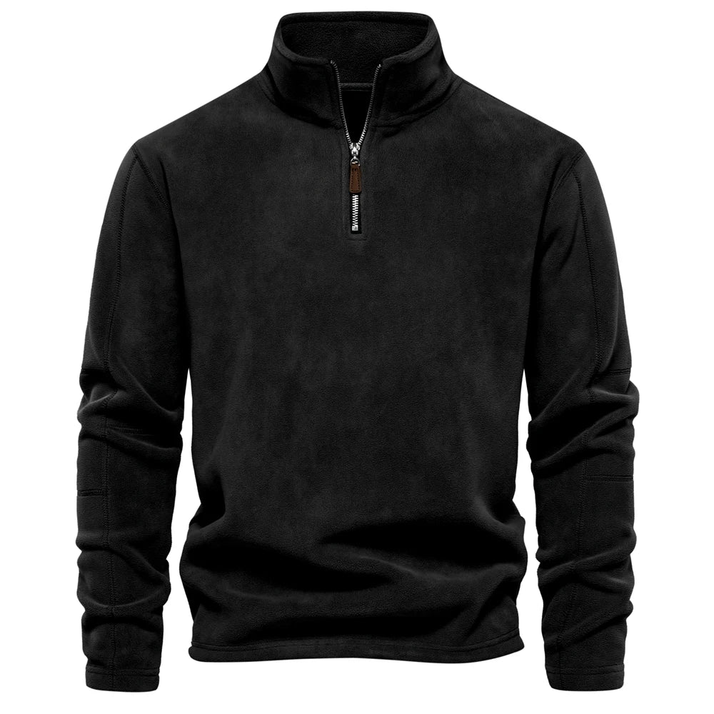 Putney Men's Polar Fleece Quarter-Zip Pullover