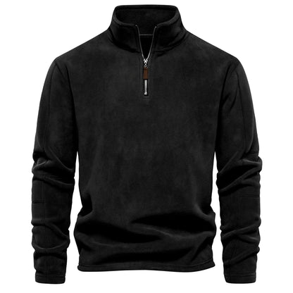 Putney Men's Polar Fleece Quarter-Zip Pullover
