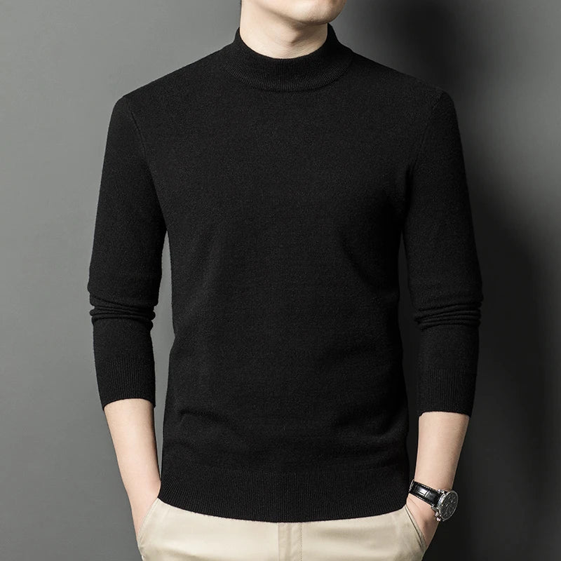 Monaco Men's Mock-Neck Knit Jumper