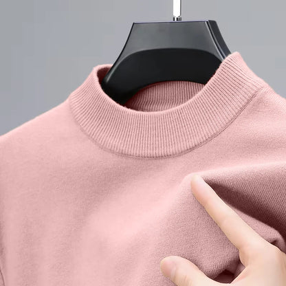 Greenwich Men's Stretch Mock-Neck Jumper