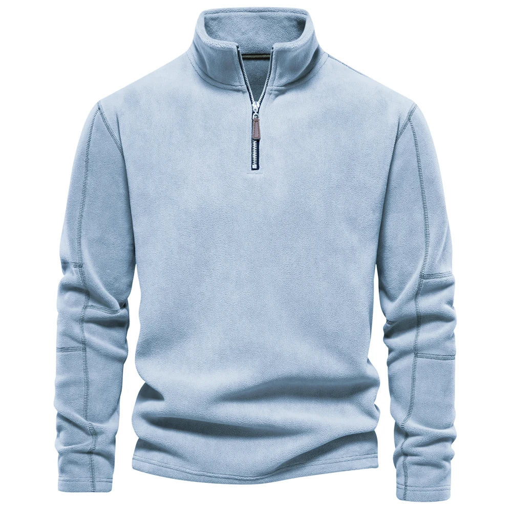Putney Men's Polar Fleece Quarter-Zip Pullover