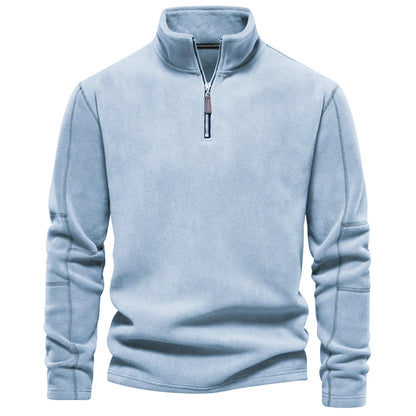 Putney Men's Polar Fleece Quarter-Zip Pullover