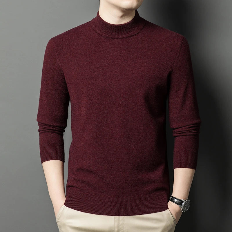 Monaco Men's Mock-Neck Knit Jumper