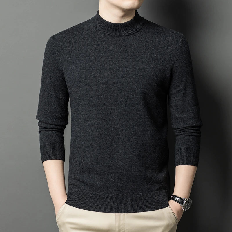 Monaco Men's Mock-Neck Knit Jumper