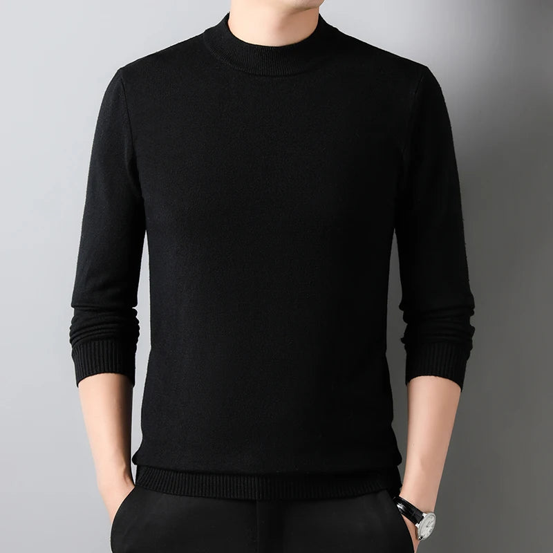 Greenwich Men's Stretch Mock-Neck Jumper