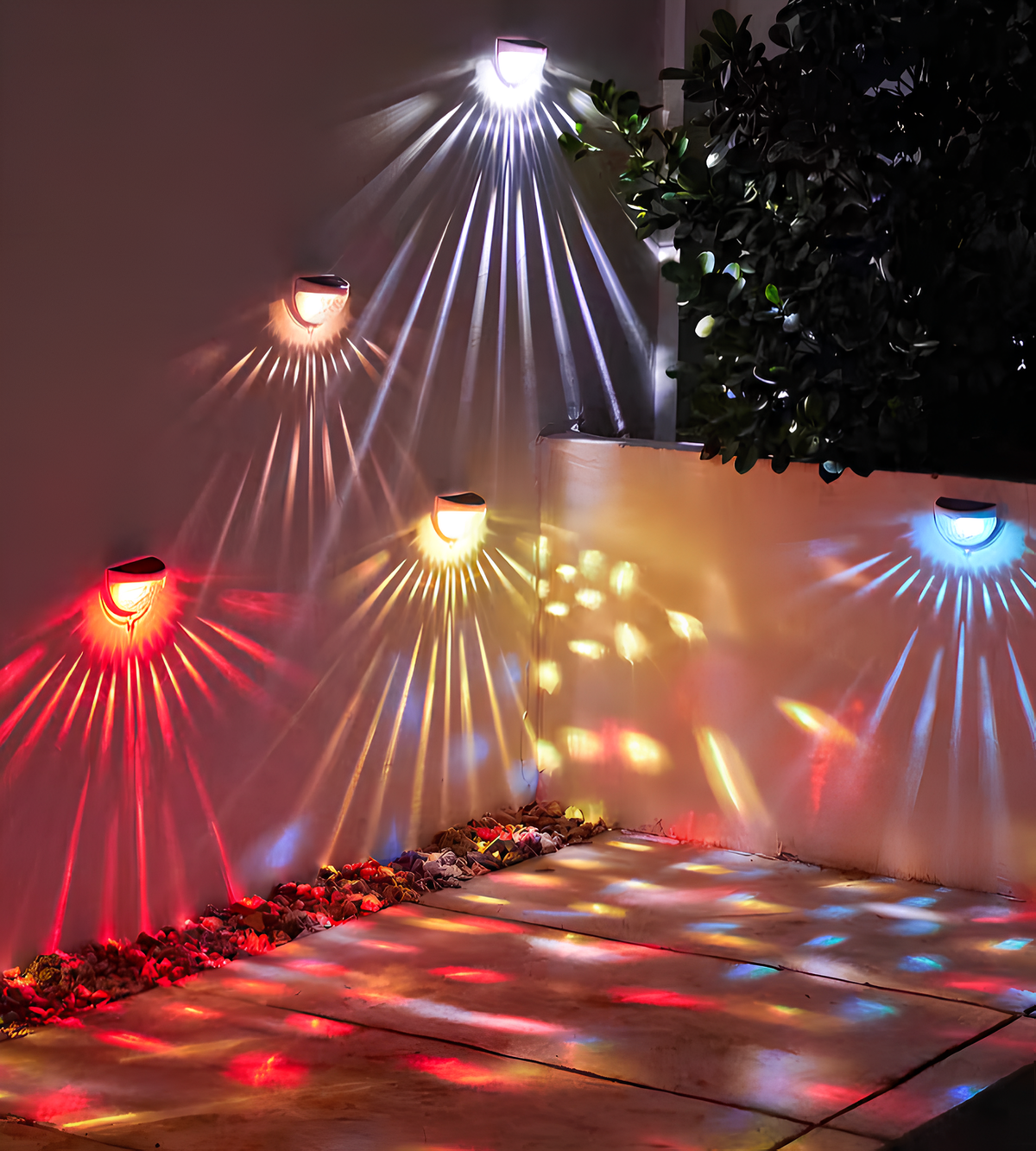 Solar Outdoor Wall Lamp - Waterproof, Wire-Free Setup
