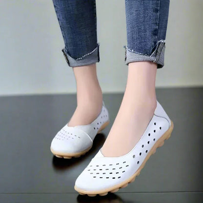 Aurelia Leather Slip-On Flats for Bunions