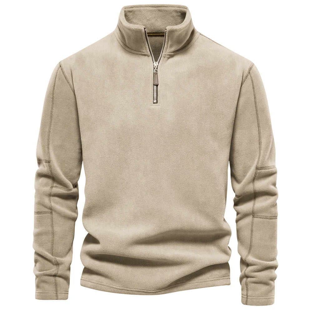 Putney Men's Polar Fleece Quarter-Zip Pullover