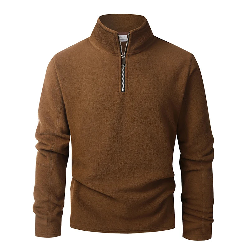 Solano Men's Fleece Quarter-Zip - Coffee