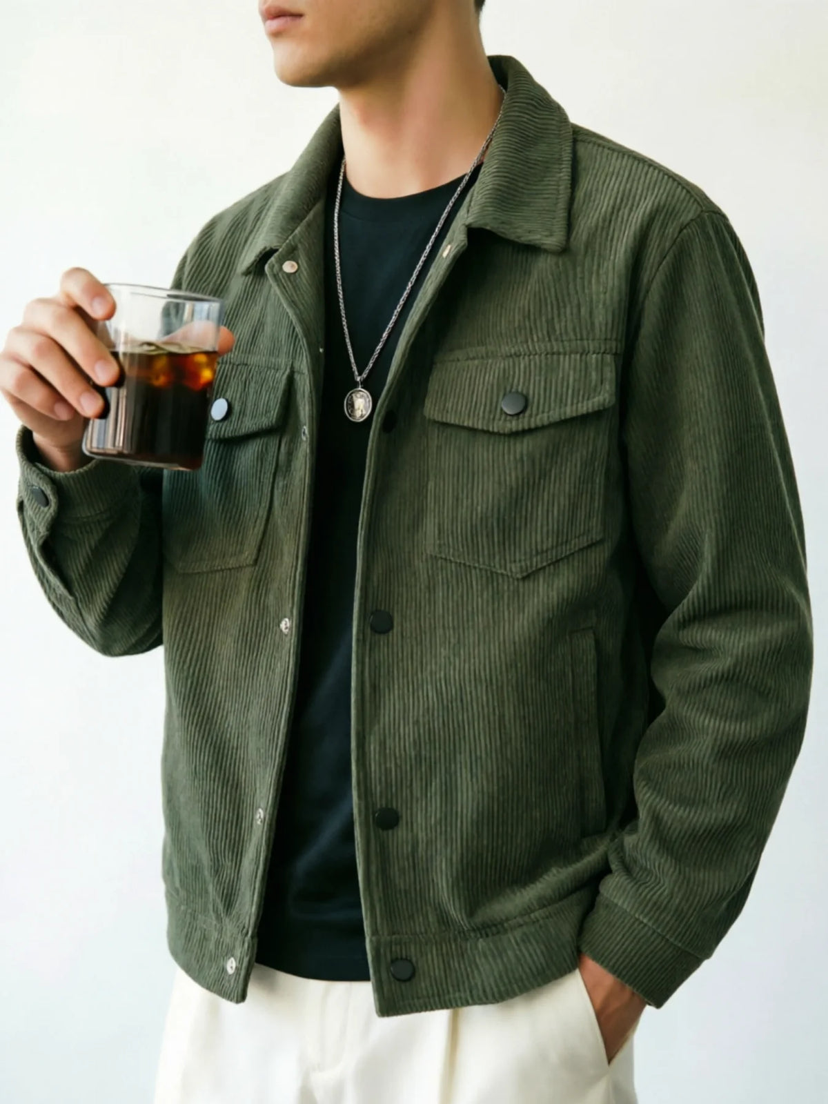 Bromley Men's Corduroy Trucker Jacket