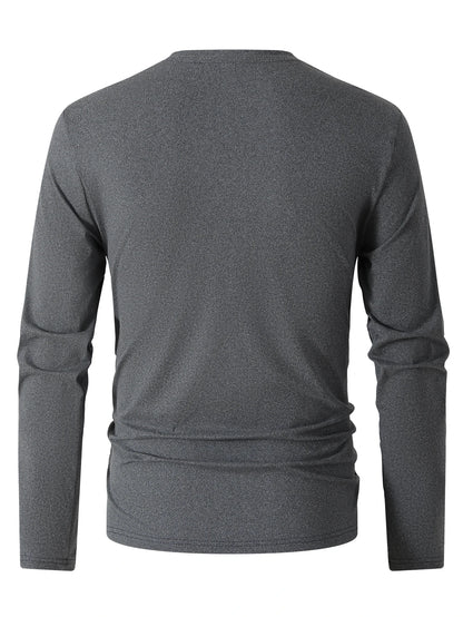 Soho Men's V-Neck Long-Sleeve Tee