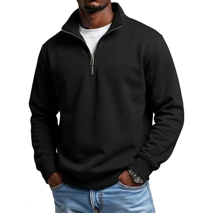Braga Men's Relaxed Quarter-Zip Sweatshirt