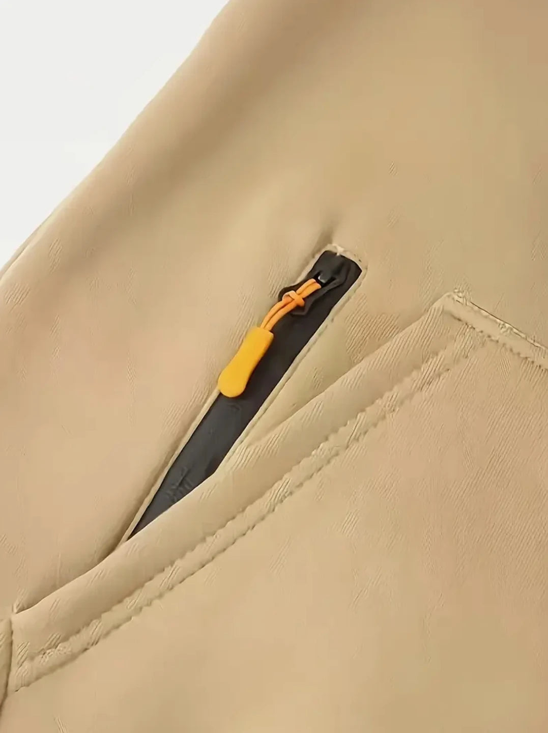 Tavira Men's Fleece Hoodie - hidden side zip pocket
