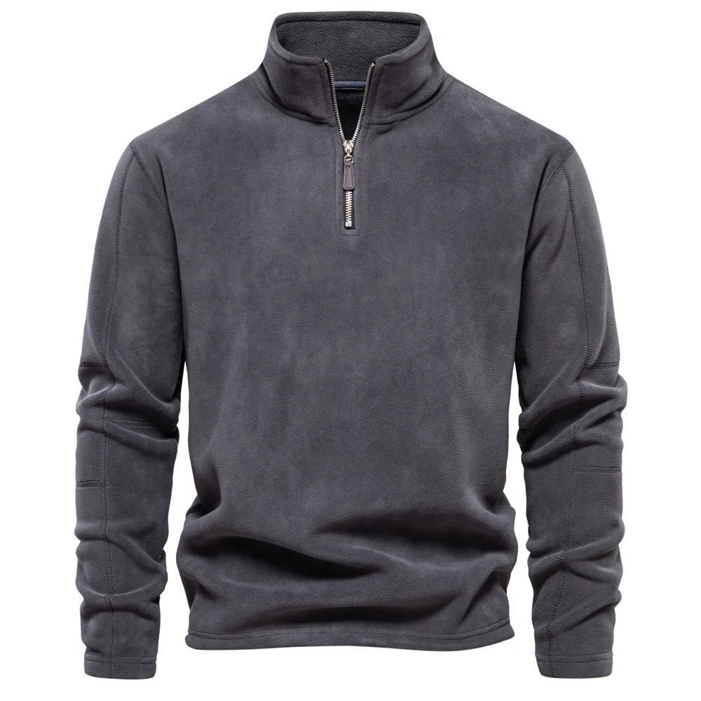 Putney Men's Polar Fleece Quarter-Zip Pullover