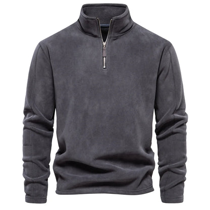 Putney Men's Polar Fleece Quarter-Zip Pullover