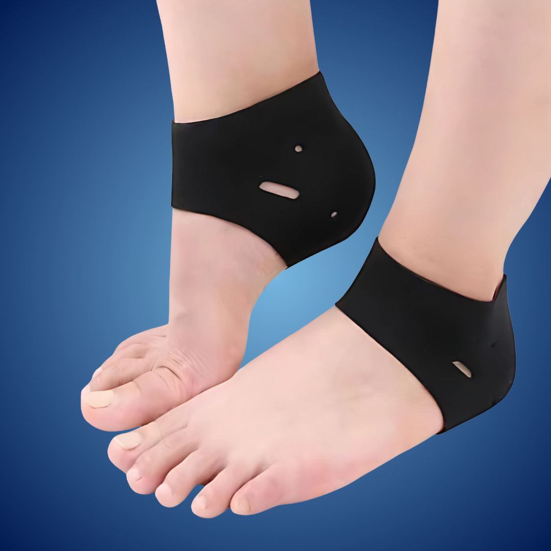 SootheSteps Heel Socks - Cushioned Support for Dry Cracked Heels