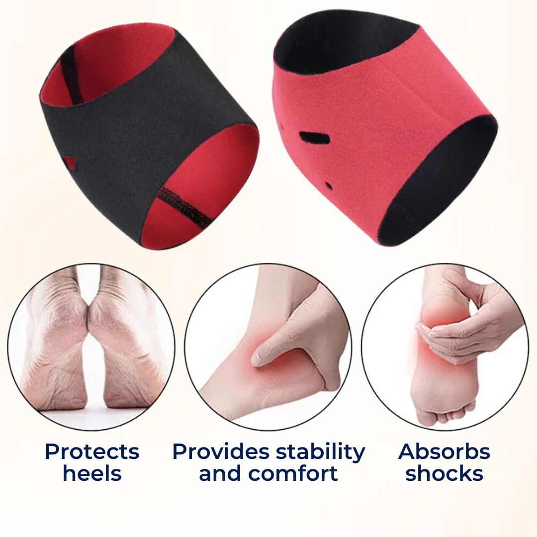 SootheSteps Heel Socks - Cushioned Support for Dry Cracked Heels