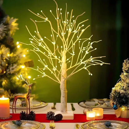 Nordic Birch Tree Light Lamp - LED Bonsai, Warm White