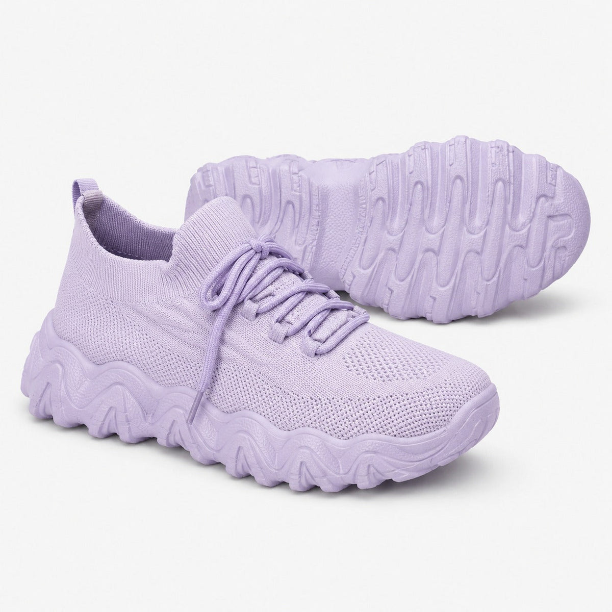 Balancestep Orthopedic Wide Toe Shoes For Women Colour Lavender Front Hero Pair Outsole