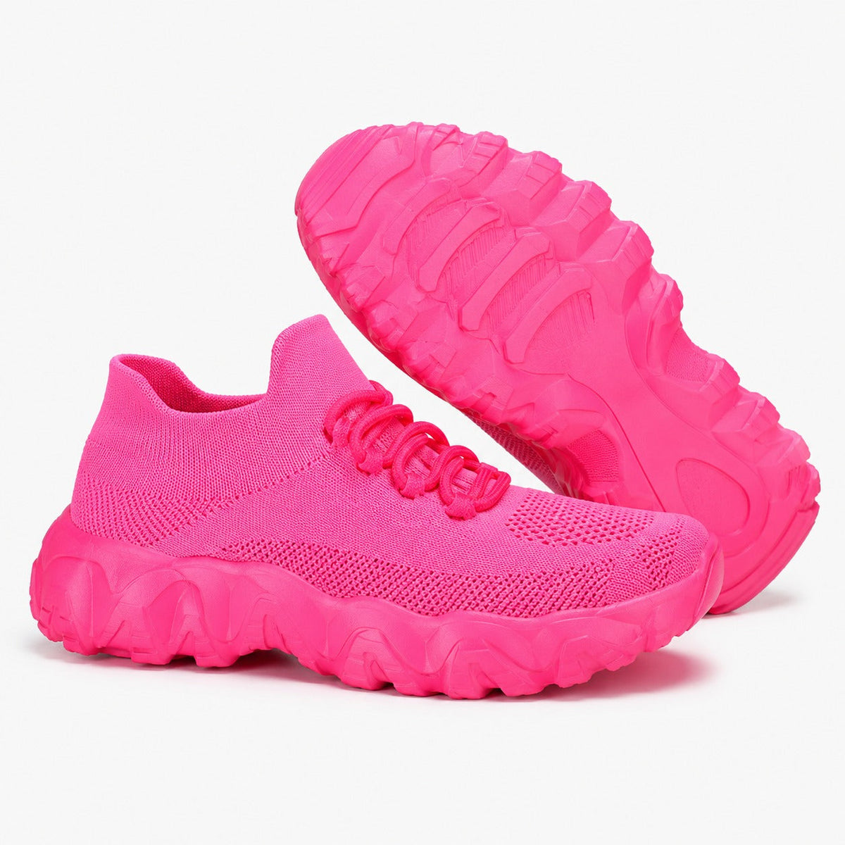 Balancestep Orthopedic Wide Toe Shoes For Women Colour Pink Front Hero Pair Outsole