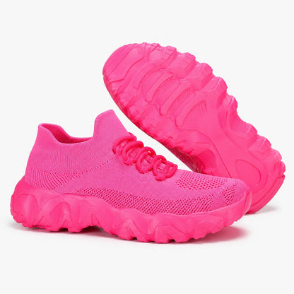 Balancestep Orthopedic Wide Toe Shoes For Women Colour Pink Front Hero Pair Outsole