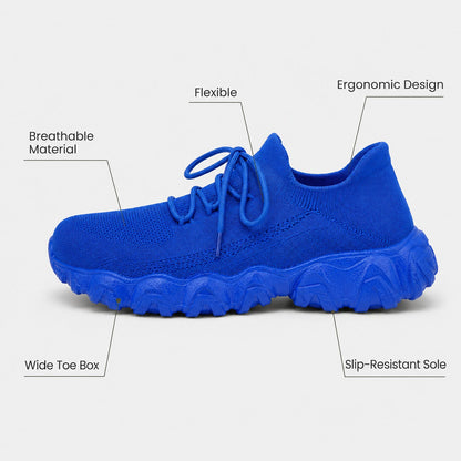 Balancestep Orthopedic Wide Toe Shoes For Women Colour Royal Blue Feature Diagram