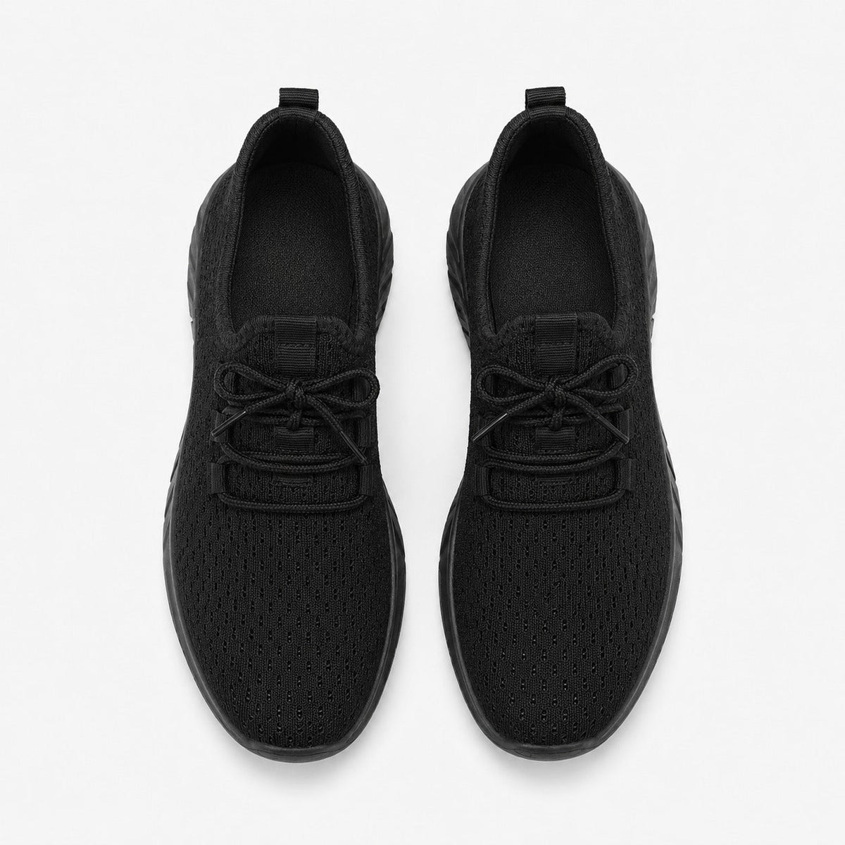 Bloom Comfortable Flat Shoes For Women Colour Black Top Down Detail