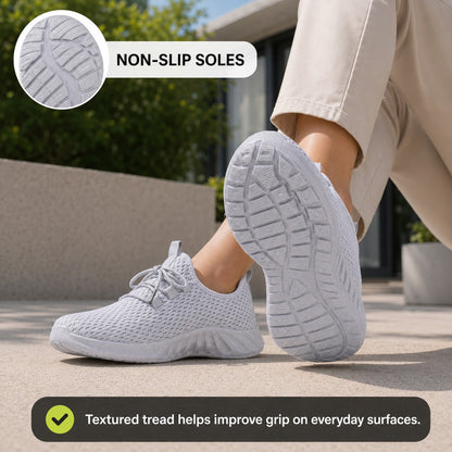 Bloom Comfortable Flat Shoes For Women Colour White Non Slip Soles Lifestyle