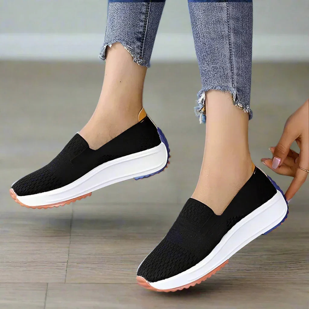 Flexora Mesh Glide Slip-Ons - Bunion Sneakers