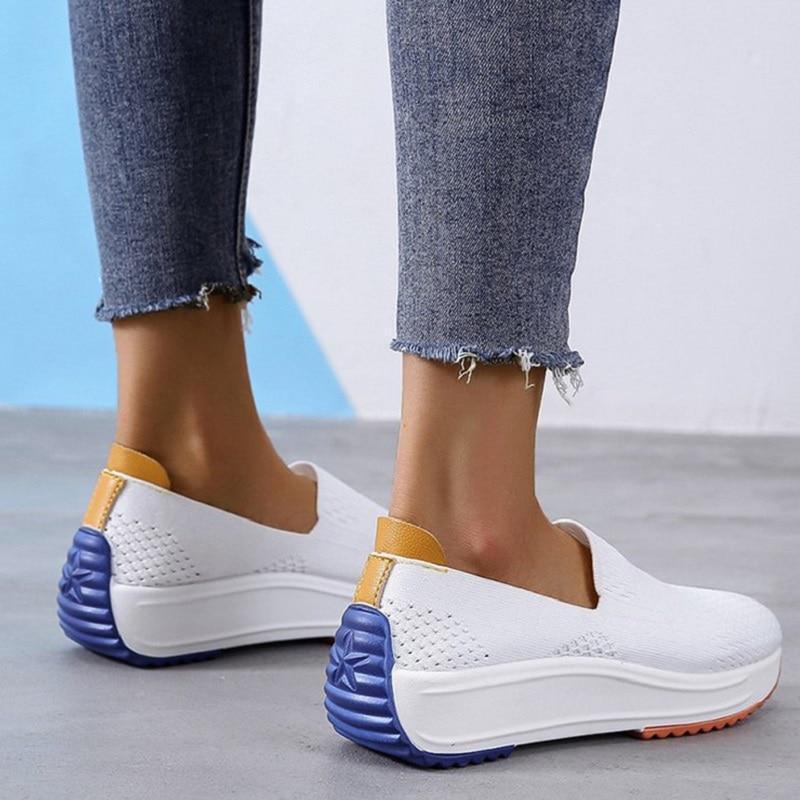 Flexora Mesh Glide Slip-Ons - Bunion Sneakers