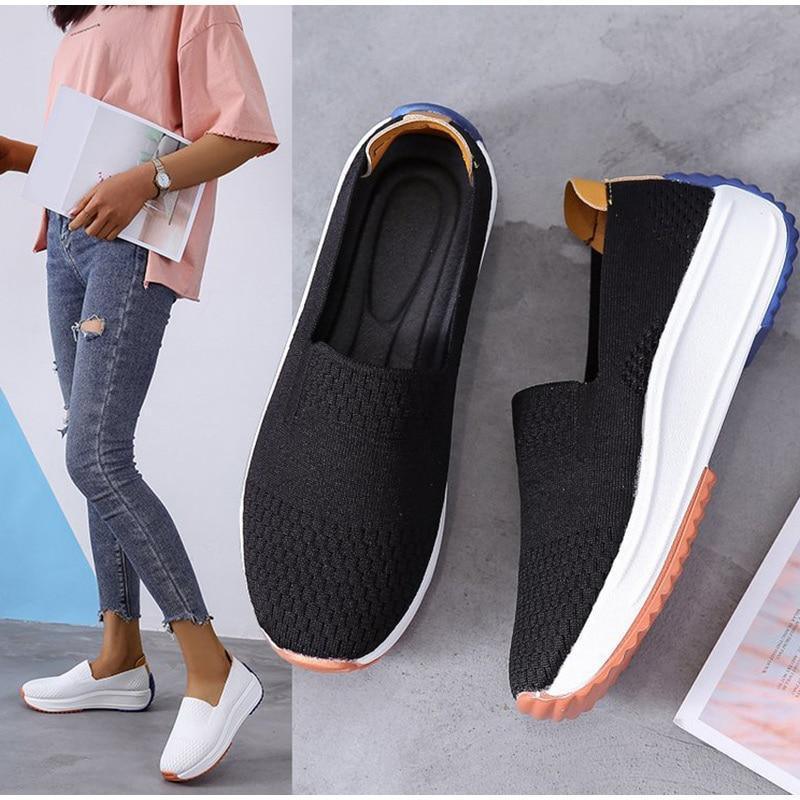 Flexora Mesh Glide Slip-Ons - Bunion Sneakers