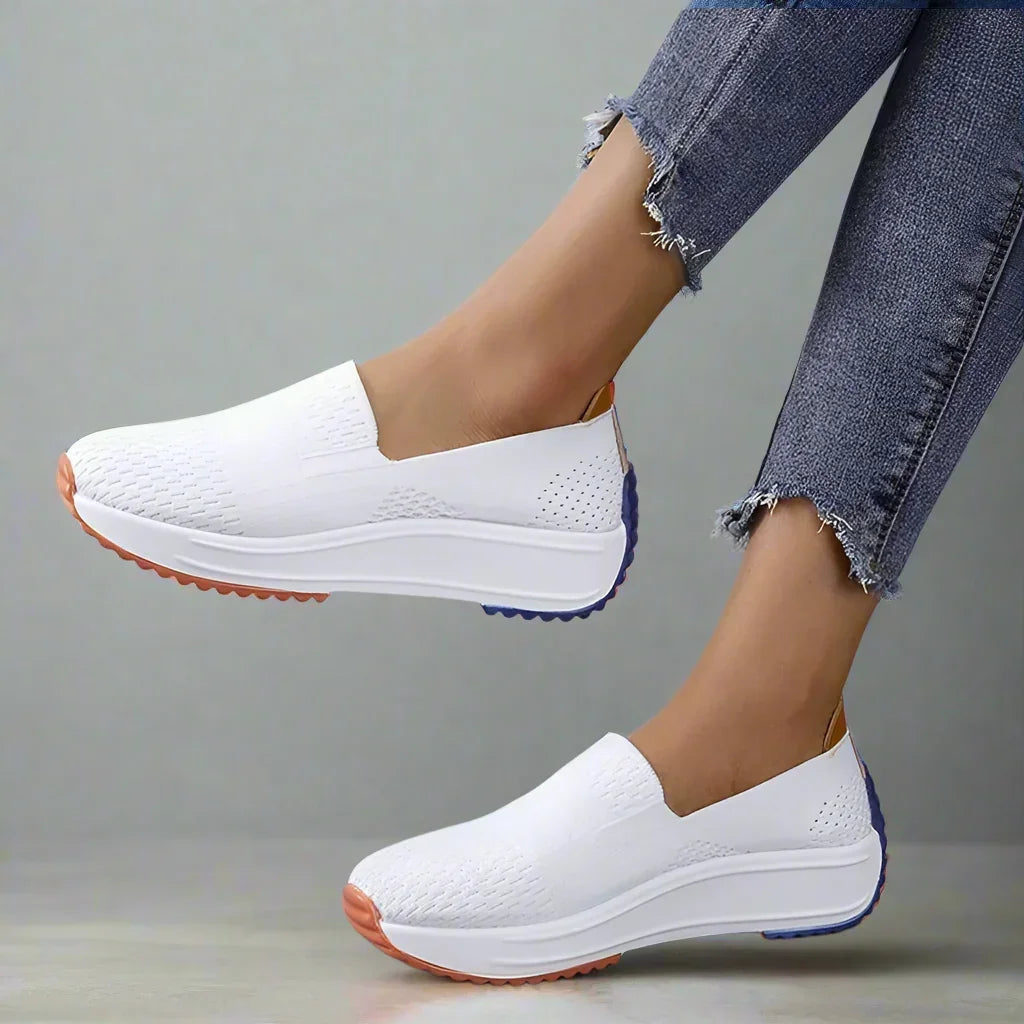 Flexora Mesh Glide Slip-Ons - Bunion Sneakers