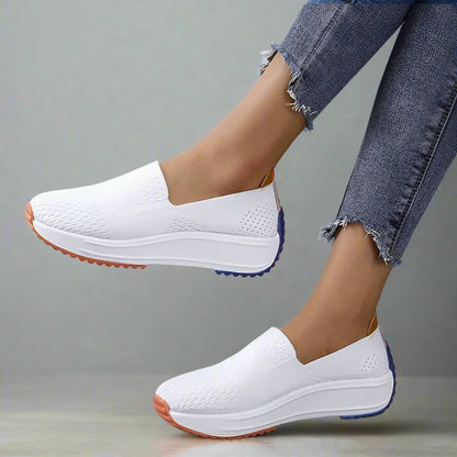 Flexora Mesh Glide Slip-Ons - Bunion Sneakers