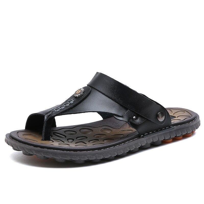 Stravon Mens Comfy Flip-Flops - Back-Strap