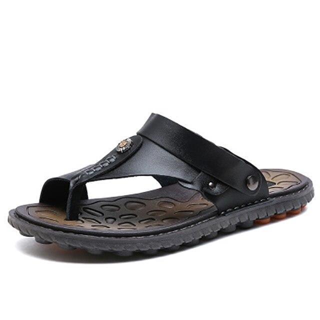 Stravon Mens Comfy Flip-Flops - Back-Strap