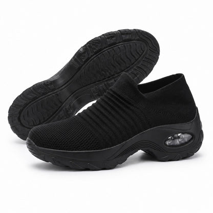 Carestep Non Slip Nursing Shoes For Women Colour All Black Outsole Detail