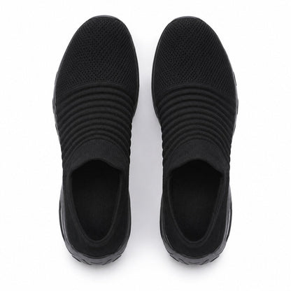 Carestep Non Slip Nursing Shoes For Women Colour All Black Top Down Detail