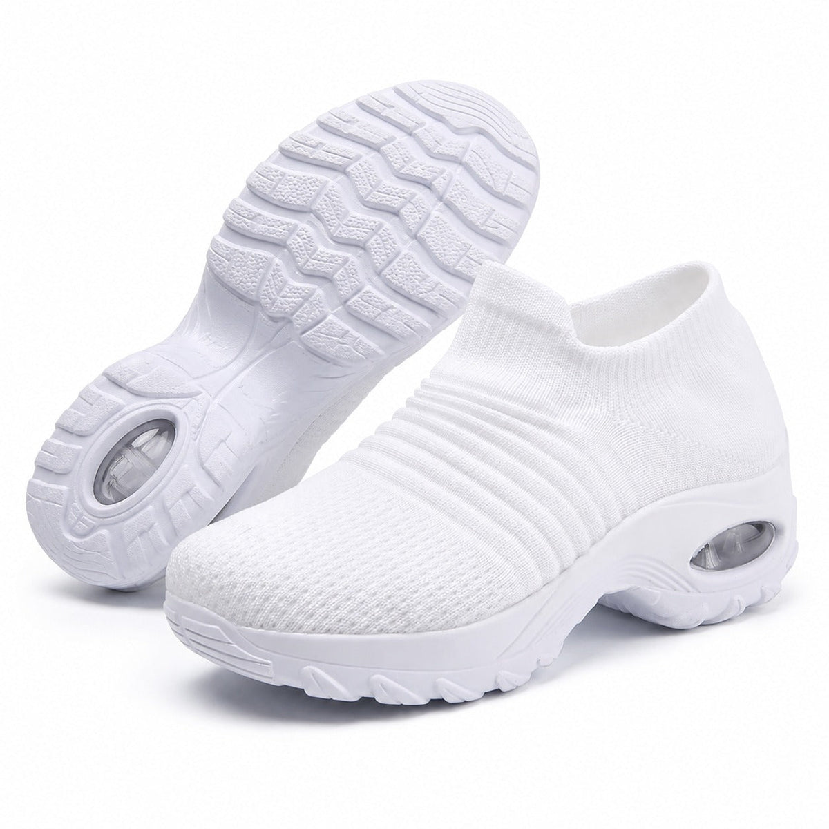 Carestep Non Slip Nursing Shoes For Women Colour White Outsole Detail