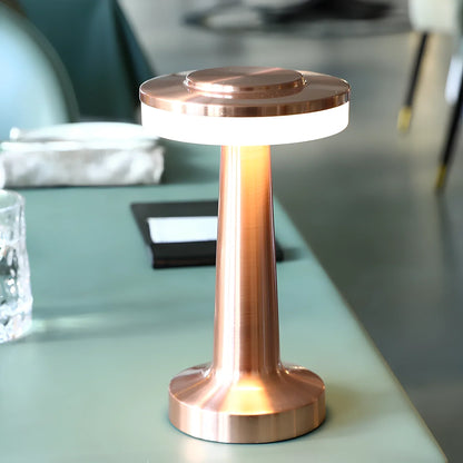 Retro Bar Table Lamp - Rechargeable LED, Touch Dimming