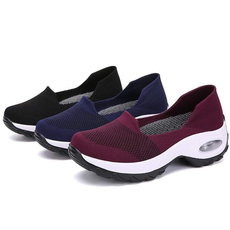 Stridea Women's Air Cushion Walking Shoes - Arch Support