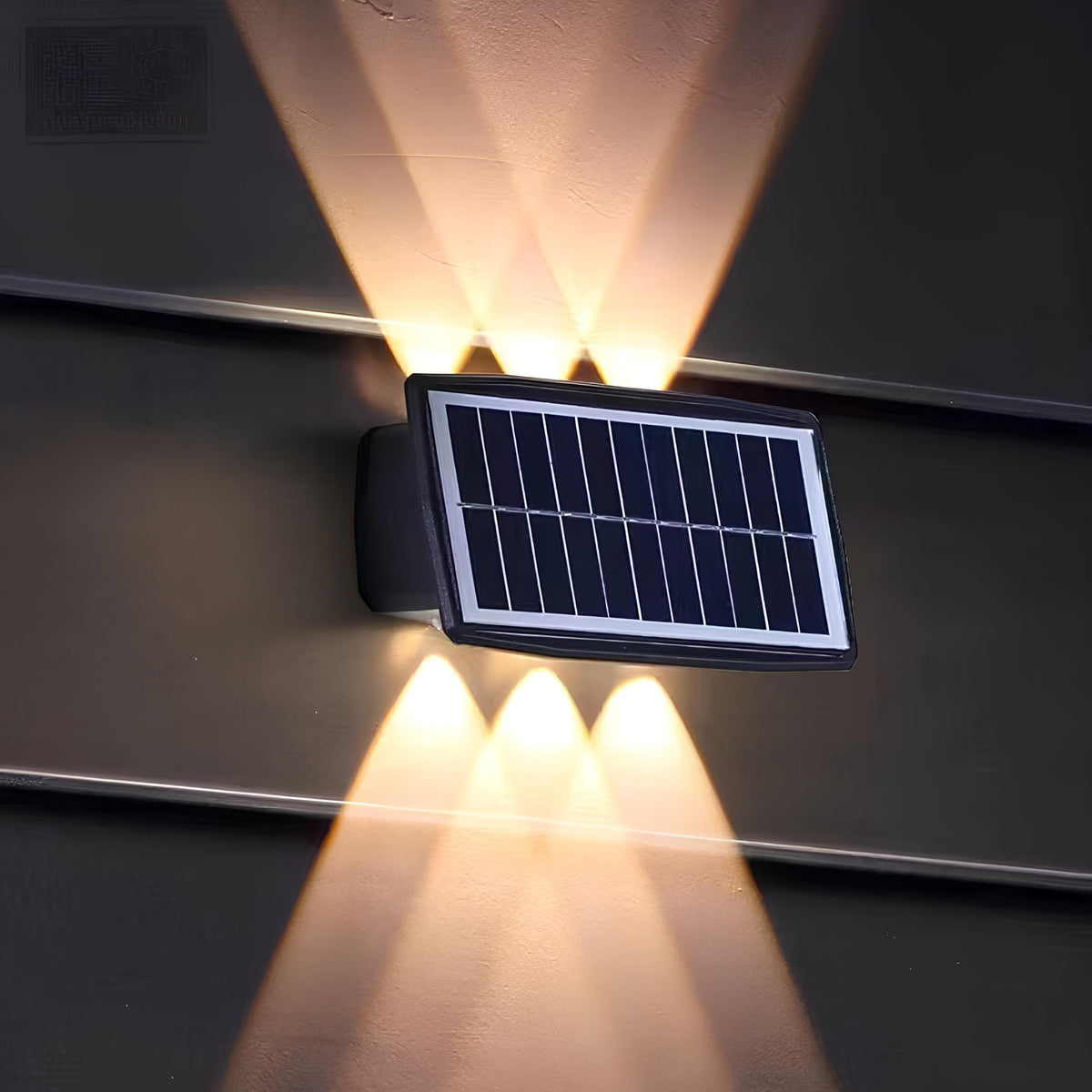 Solar Powered Wall Sconce – Dusk-to-Dawn LED, Warm/White, Waterproof