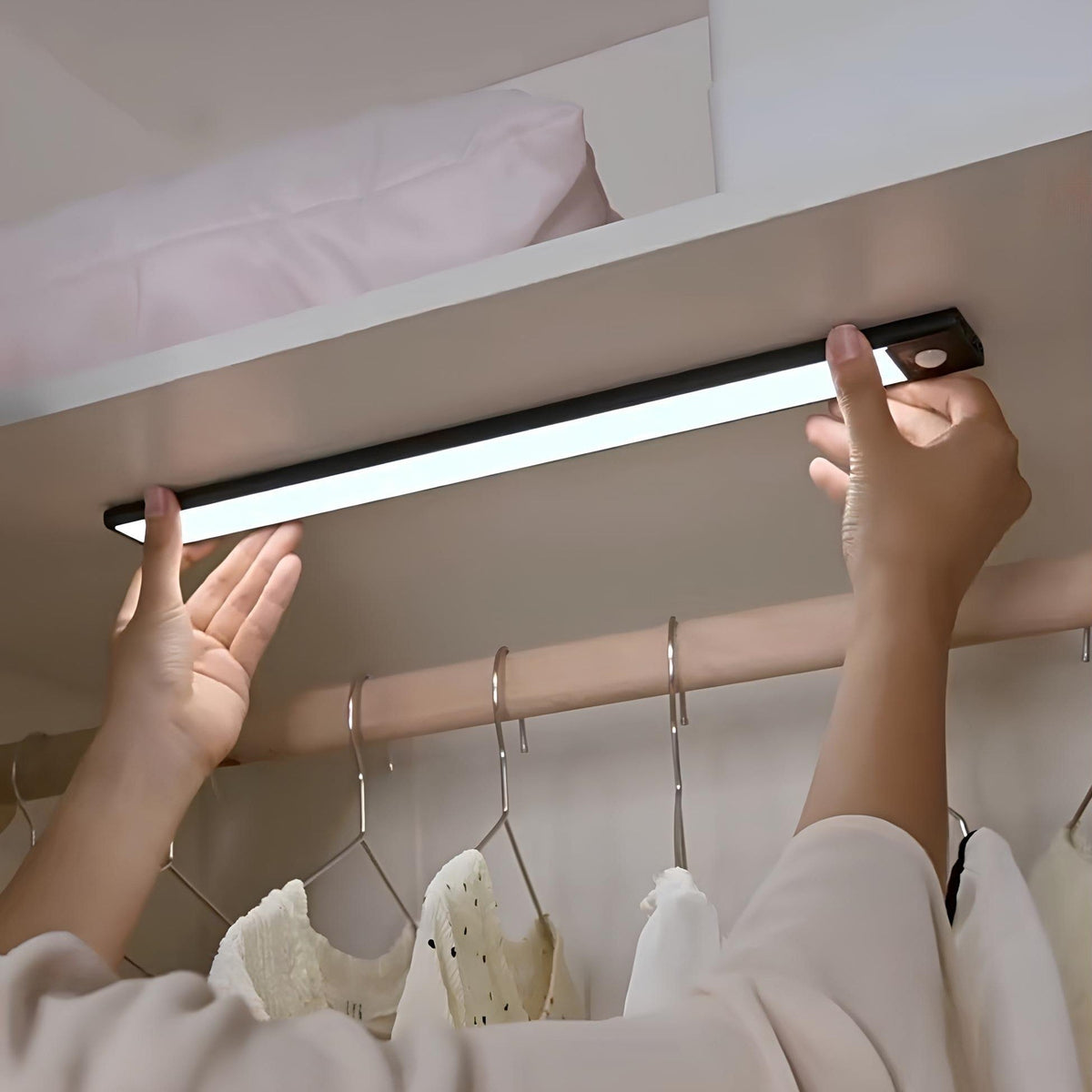 EasyStick Motion Sensor Light Bar - Rechargeable LED, Magnetic Mount