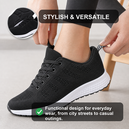 EaseStep Women's Comfort Walking Flat Shoes black stylish versatile feature