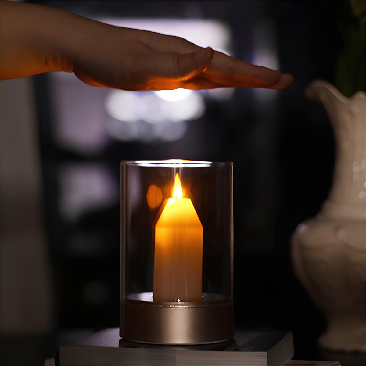Romantica Candle Glow Lamp - Wave Sensor, Flickering Flame Effect