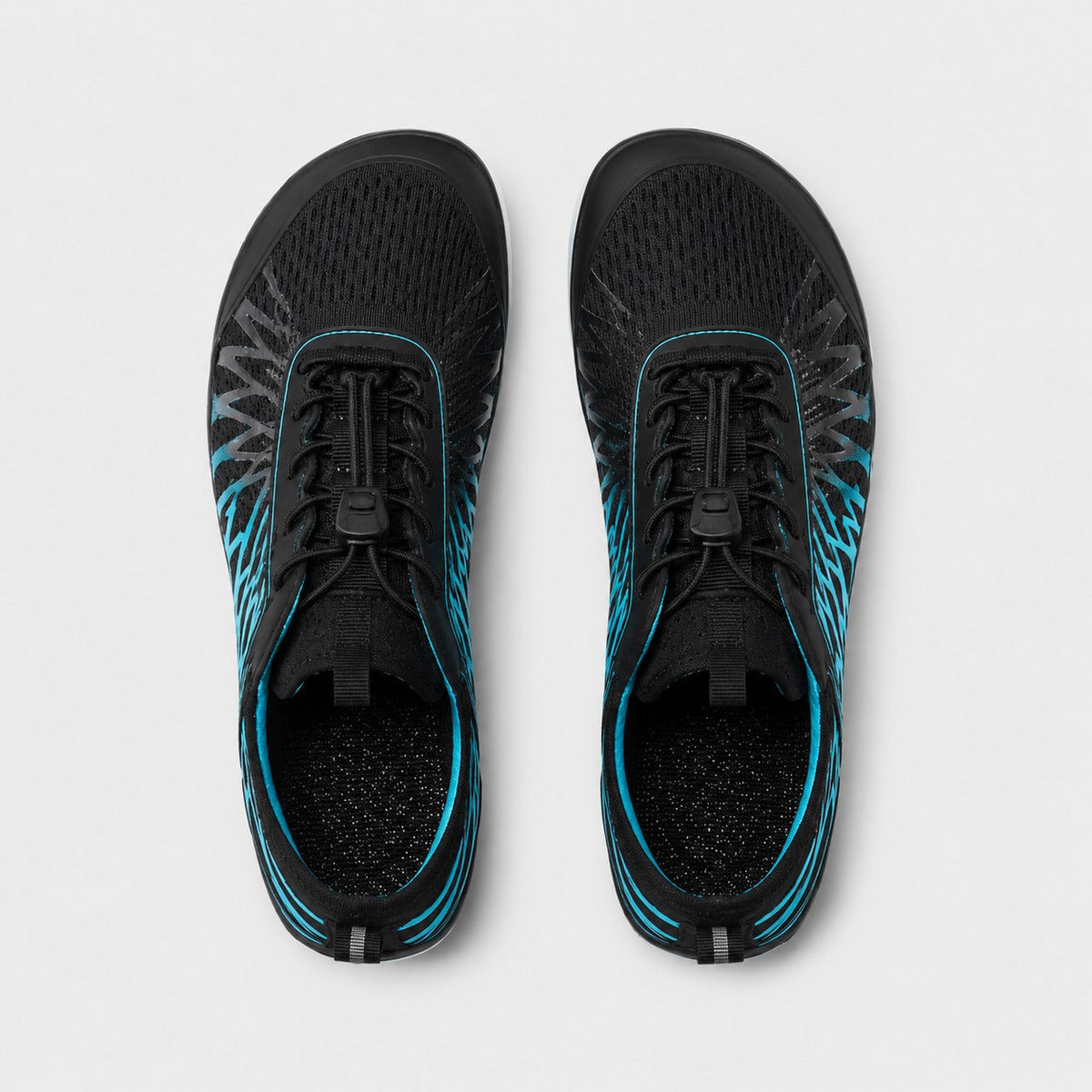 Flux Flexible Sole Barefoot Shoes For Women Colour Black Blue Top Down Detail
