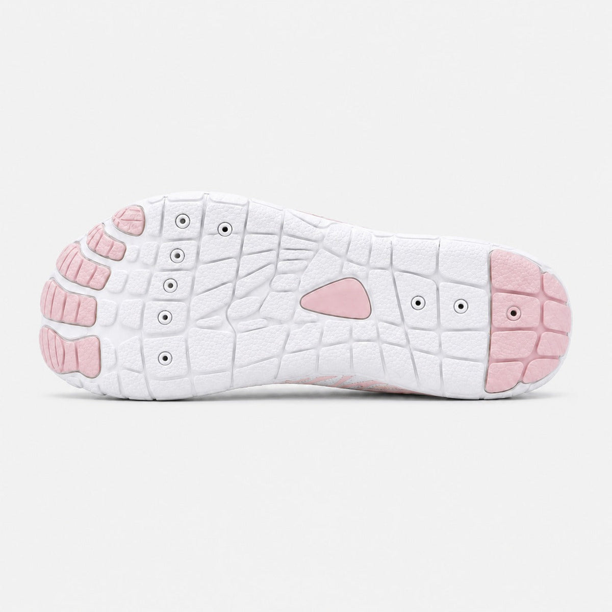 Flux Flexible Sole Barefoot Shoes For Women Colour White Pink Outsole Detail